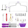 Cake Decor Decorating Supplies Tool Kit with Turntable